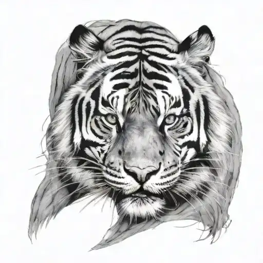 Tiger Tattoo For Arm Eyes Blue