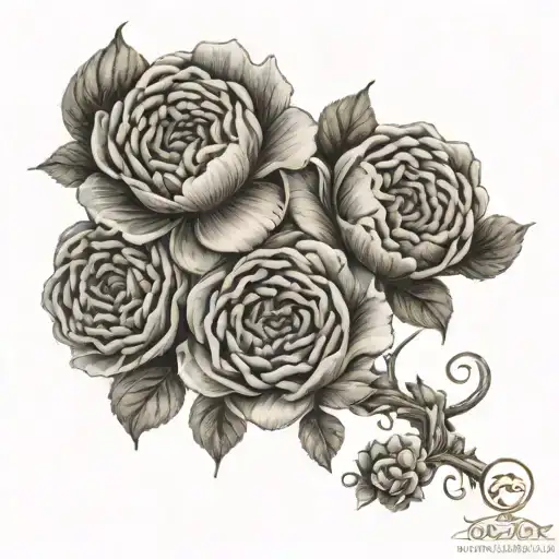 Zodiac Flowers Intertwined