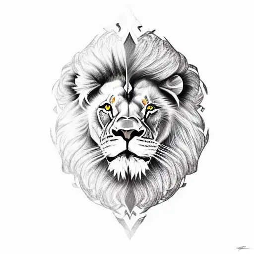 Lion And A Man Fighting