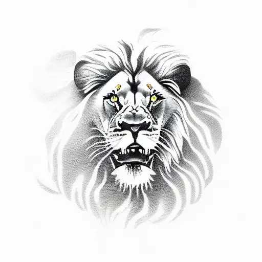 Lion And A Man Fighting