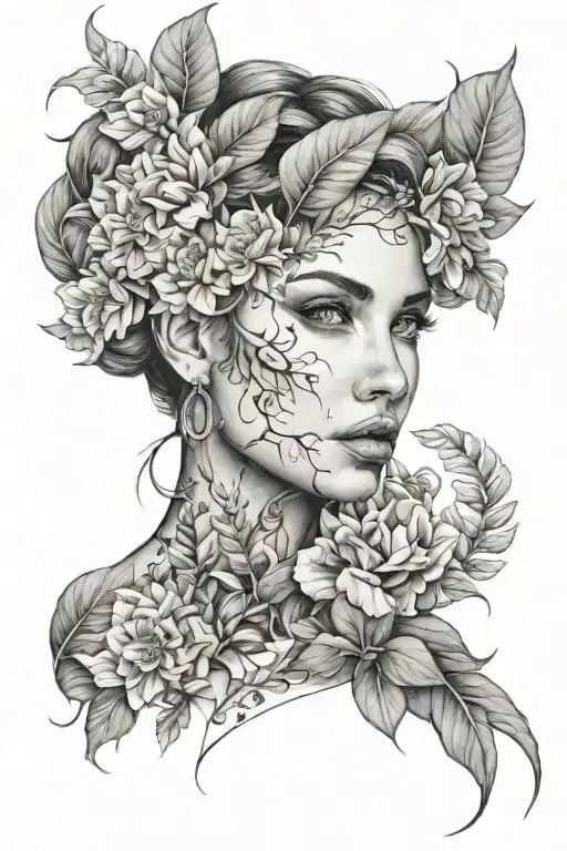 Nature Woman Face