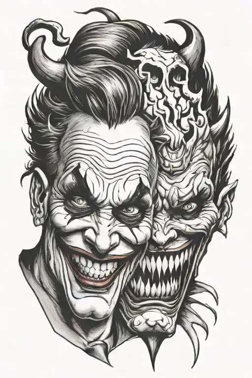 Devil And Joker Face