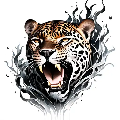 Jaguar Water Emerging And Subbrealist Fire