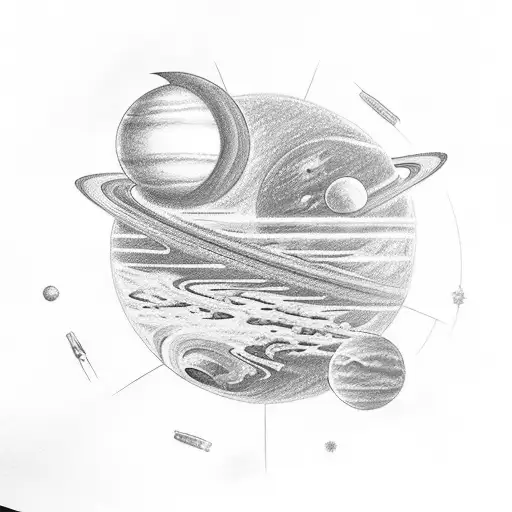 Drawing With These Letters Hope And Luka On A Background Of Planets