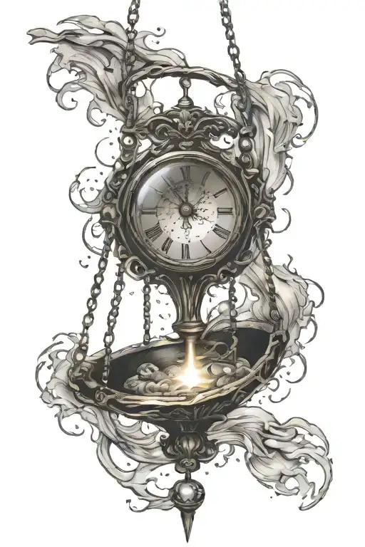 Pendulum Swinging From Dark To Light