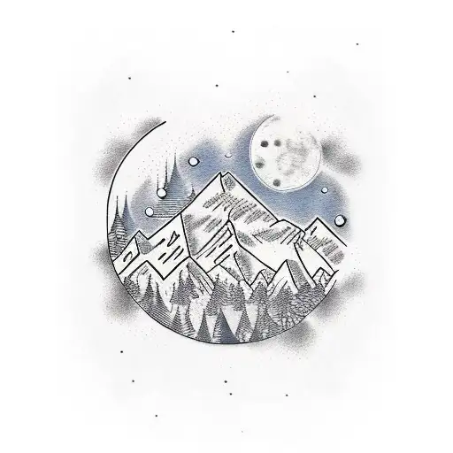 Nordic Mountains Moon