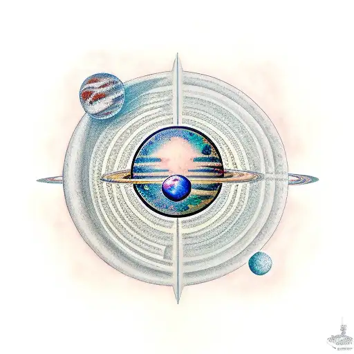 Space With Planets And Reveals