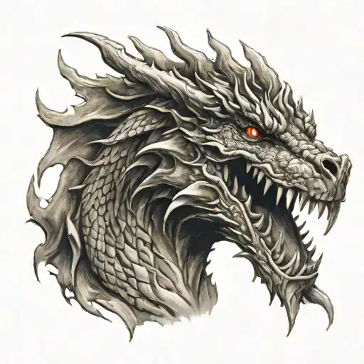 Big Dragon Fire Flames