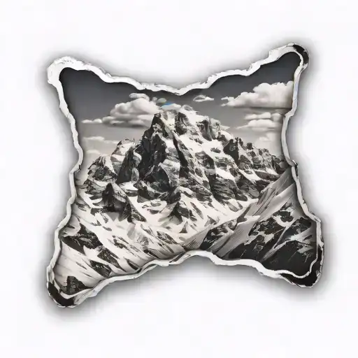 Snow Capped Mountain Range