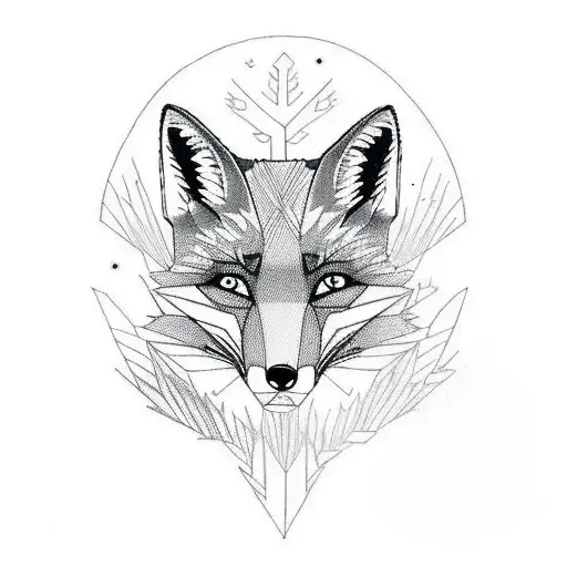 A Fox Hiking Through A Dense Forest