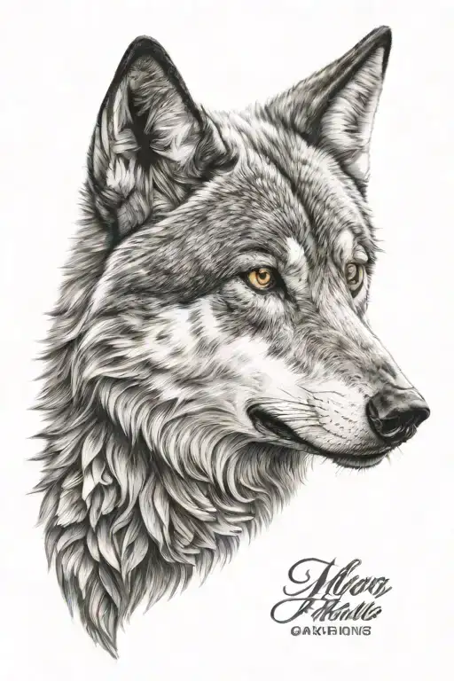 Half Woman Half Wolf Looking Forward