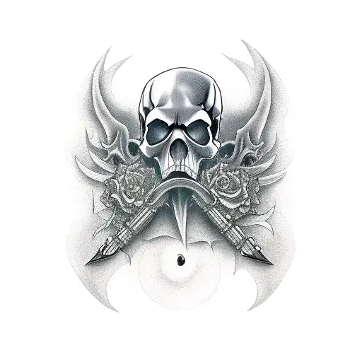 Grim Reaper Demon Skull