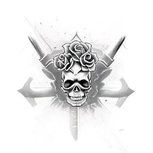 Rebel Cowboy Skull