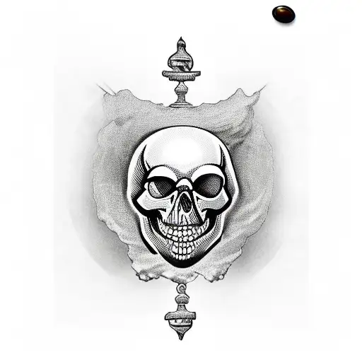 Greek Chalice With Skull