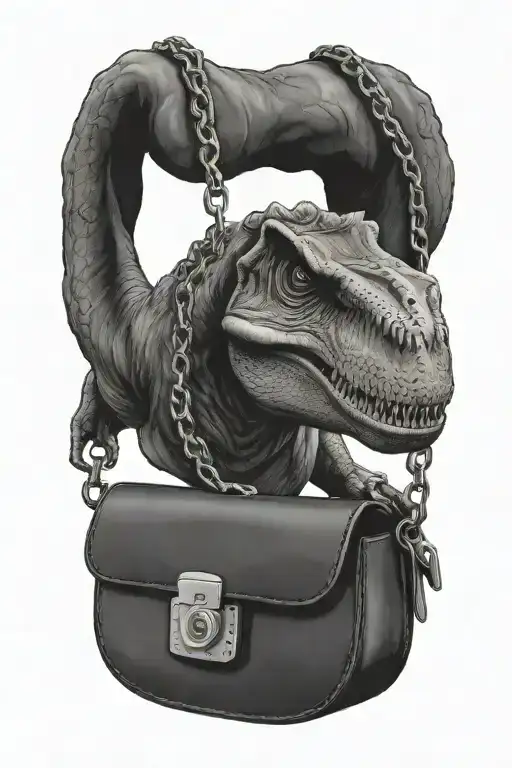 T-rex Wearing Chanel Purse