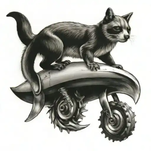 Animal Surfing On A Wrench