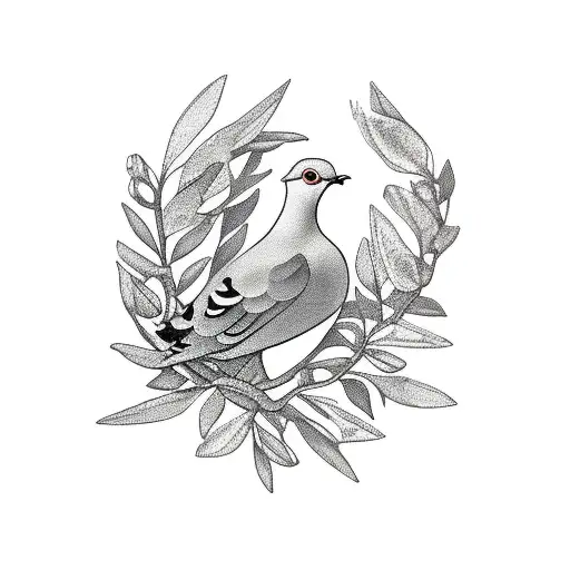 Dove And Olive Branches