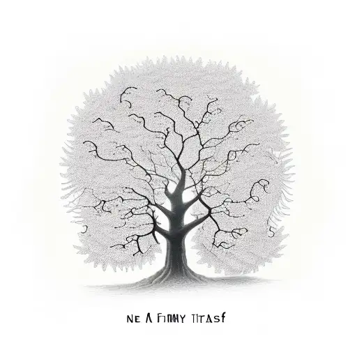 A Family Tree With Musical Notes As The Leaves