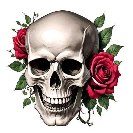 Skull And Roses