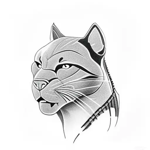 Track And Field Runner With Black Panther