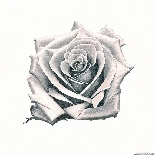 Rose With Wording For Stem