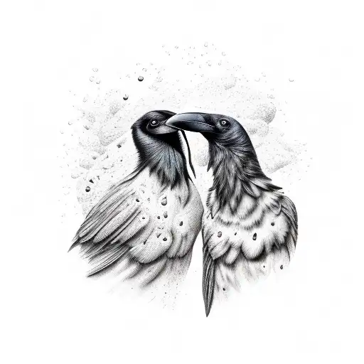 Raven Birds In A Thunderstorm