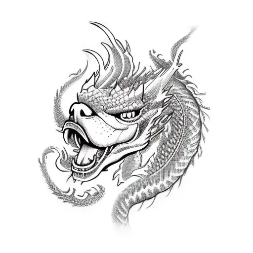 Fire Dragon With Bulldog