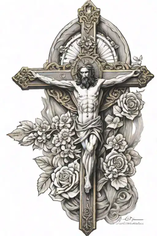 Roman Catholic Crucifix Of Jesus Christ