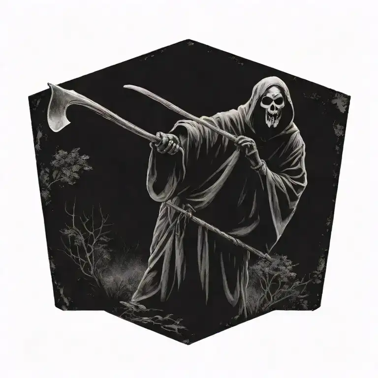 Ghostface Holding A Scythe