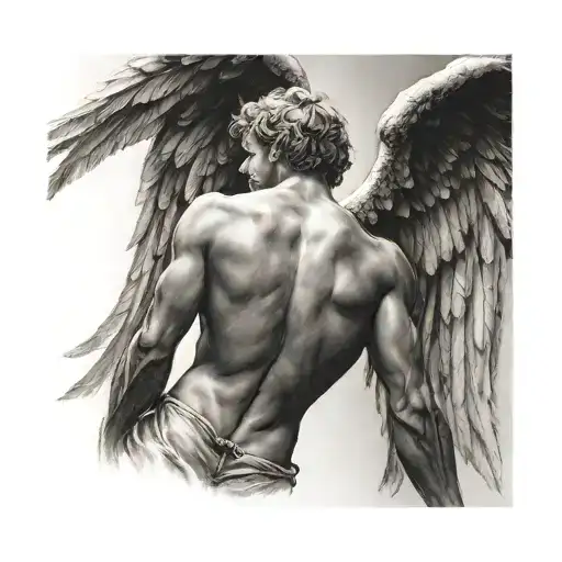 Angel Watching Over Me Back