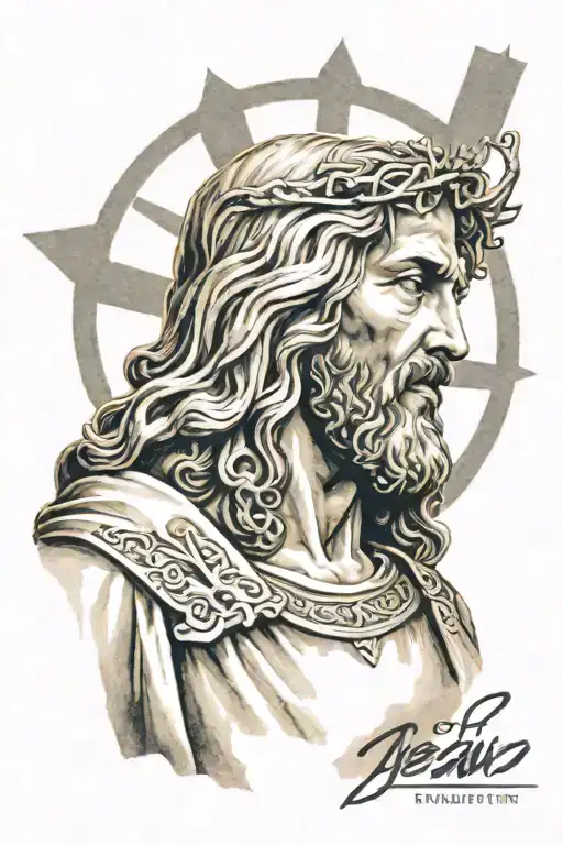 Detailed Jesus Praying