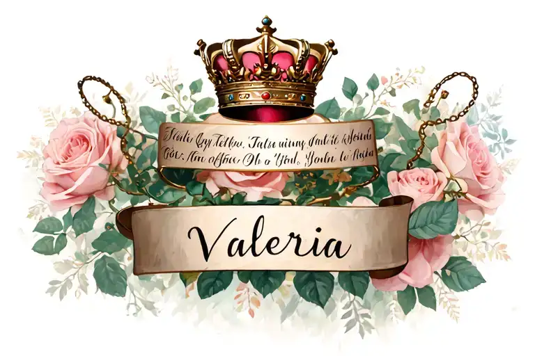 Valeria Inscription With Crown