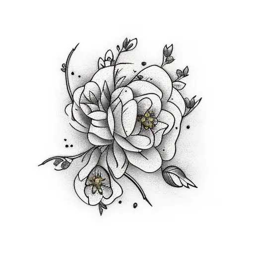 Arrow With Cherry Blossom Flower