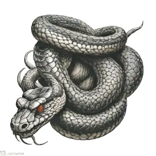 Mythological Snake Vertical