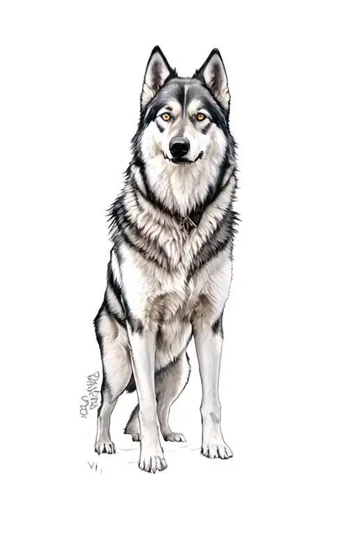 A Wolf Dog