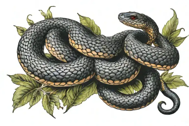Red Belly Black Snake