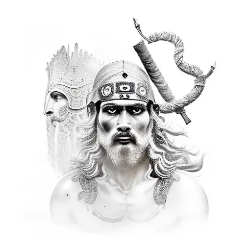 Ancient Warrior With Italian Background