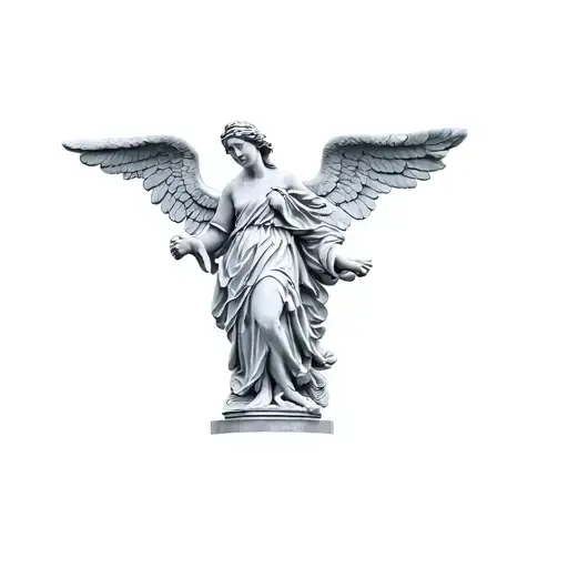 A Statue Of An Angel