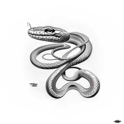 Snake Around Electric Guitar