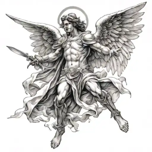 Angel Fighting Death