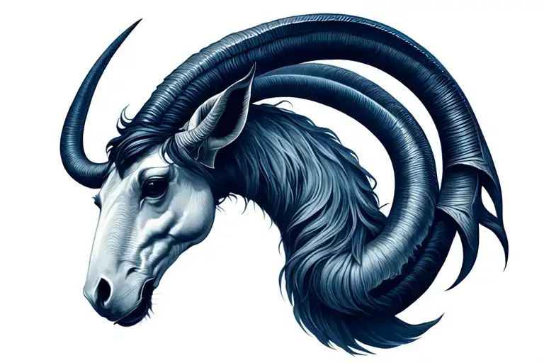 Capricorn Symbol Integrated