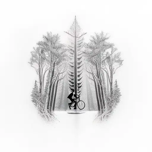 Forest With Bicycle