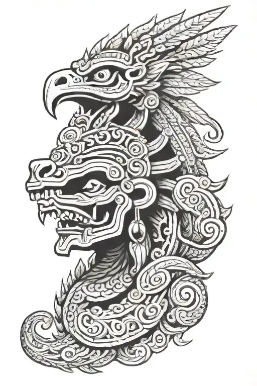Traditional Aztec God Quetzalcoatl