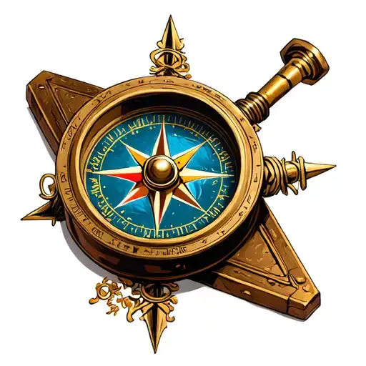 Old Roman Style Compass With A Surprise Twist There's