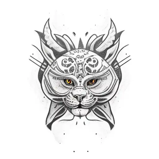 Animal With Hoodie And Half Face