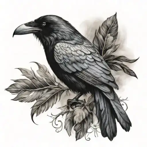Elegant Raven With Calm Eyes