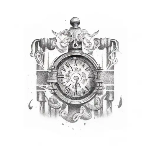 Latin Text On A Burnt Scroll Wrapped Around The Arm