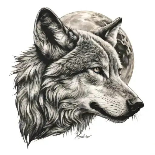 Wolf Howling At The Moon