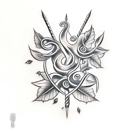 Spear With Vine Around