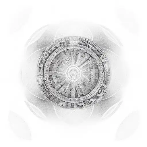 Magic Circle With Central Letter J